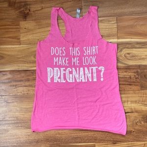 Pregnancy announcement tank